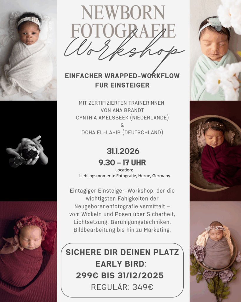 Newbornfotografie Workshop Deutschland